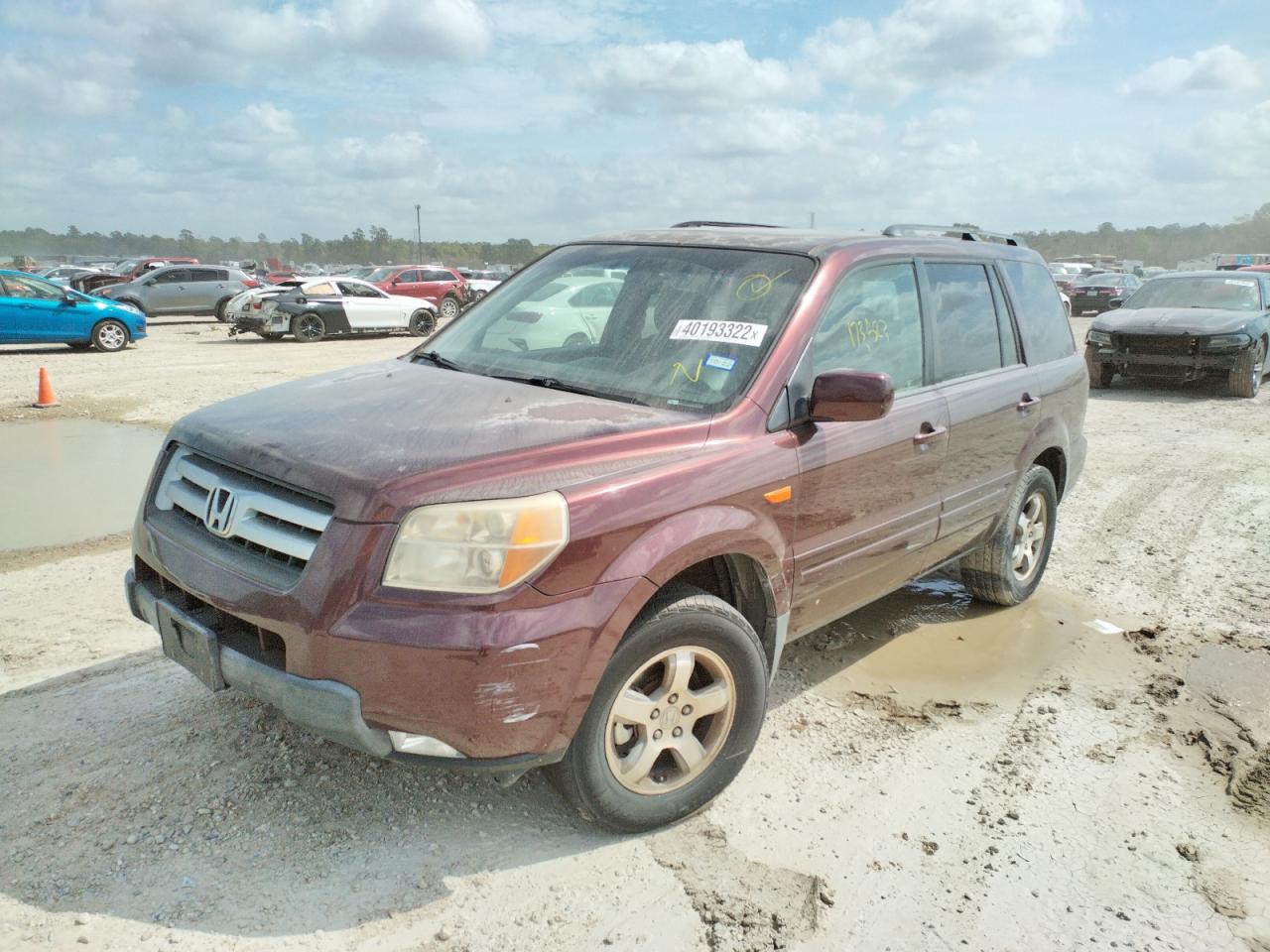 Photo 2 from auction – 2008 HONDA PILOT EXL with VIN 5FNYF28568B014611
