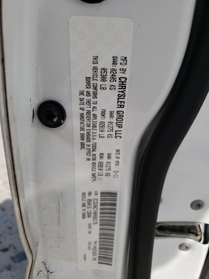 Photo 10 from auction – 2011 CHRYSLER 300C with VIN 2C3CA6CT4BH583176