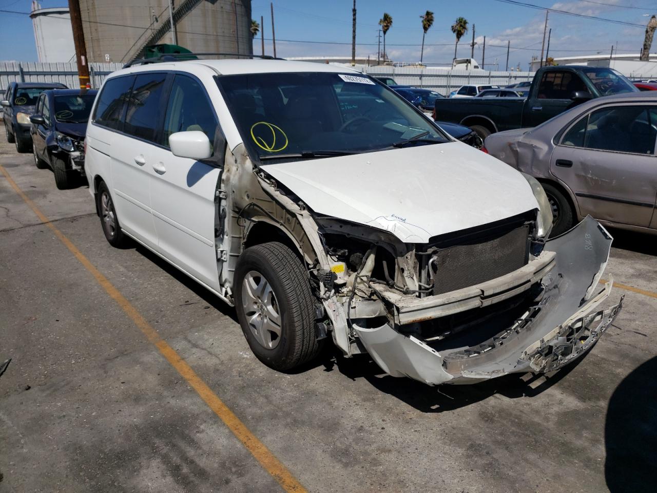 HONDA ODYSSEY EX 2006 with VIN 5FNRL38496B401385 - Photo from auction