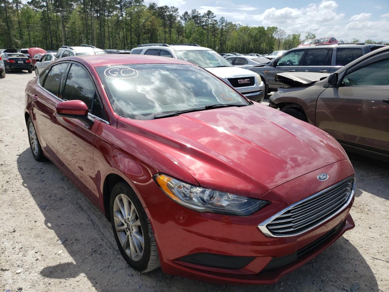 FORD FUSION SE 2017 with VIN 3FA6P0H75HR164210 - Photo from auction