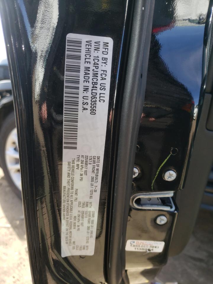 Photo 10 from auction – 2020 JEEP CHEROKEE L with VIN 1C4PJMCB4LD635560