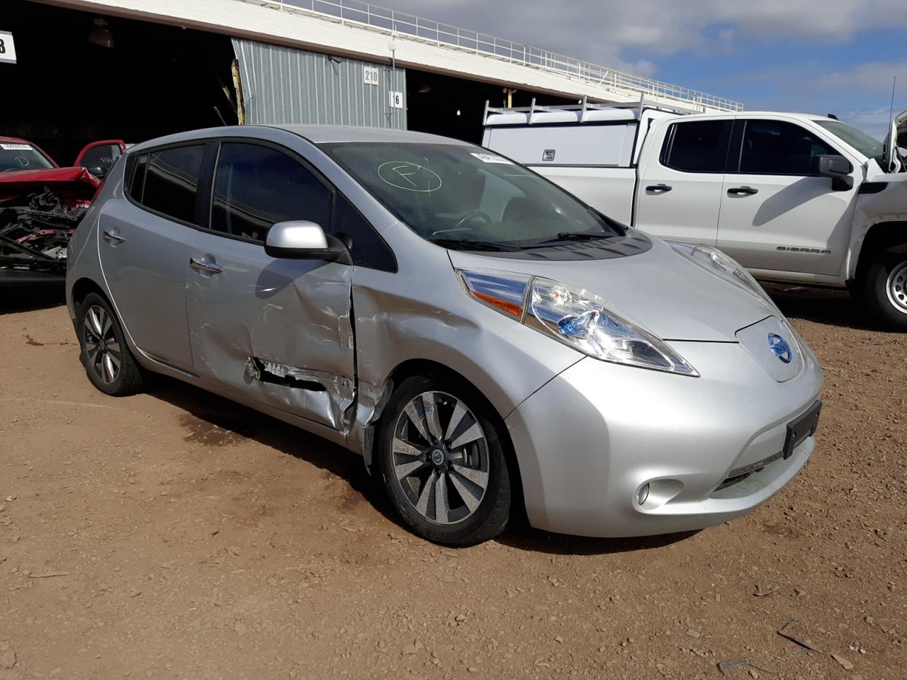 NISSAN LEAF S 2013 with VIN 1N4AZ0CP3DC405072 - Photo from auction