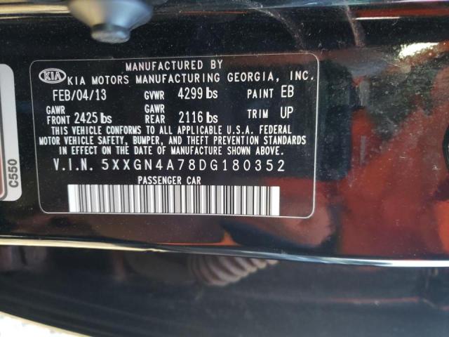 Photo 10 from auction – 2013 KIA OPTIMA EX with VIN 5XXGN4A78DG180352