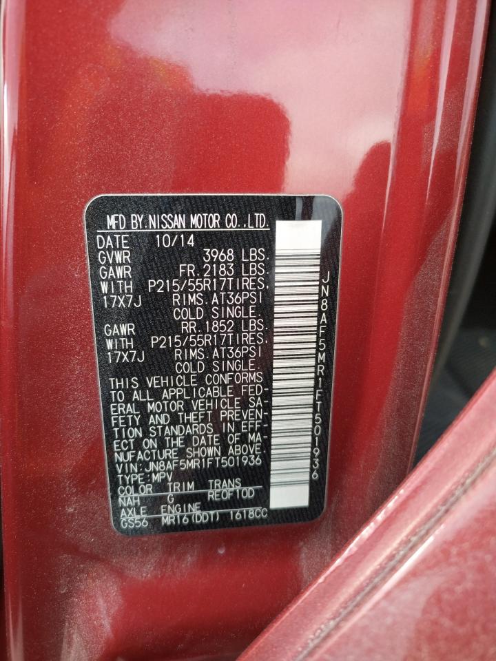 Photo 10 from auction – 2015 NISSAN JUKE S with VIN JN8AF5MR1FT501936