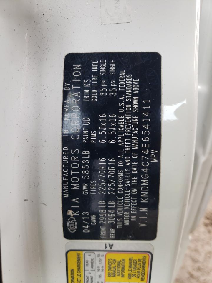 Photo 10 from auction – 2014 KIA SEDONA LX with VIN KNDMG4C74E6541411