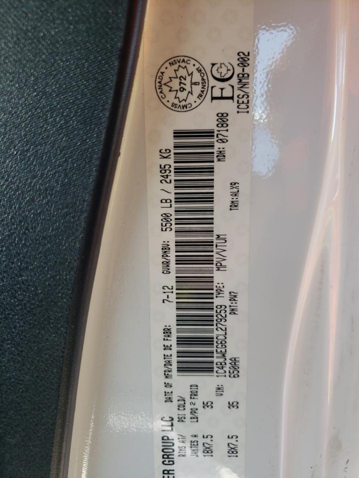 Photo 10 from auction – 2012 JEEP WRANGLER U with VIN 1C4BJWEG6CL279259