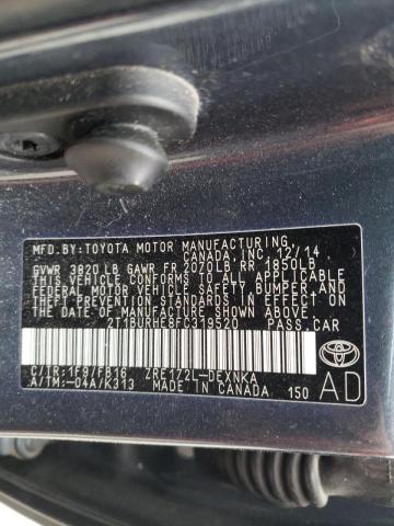 Photo 10 from auction – 2015 TOYOTA COROLLA L with VIN 2T1BURHE8FC319520