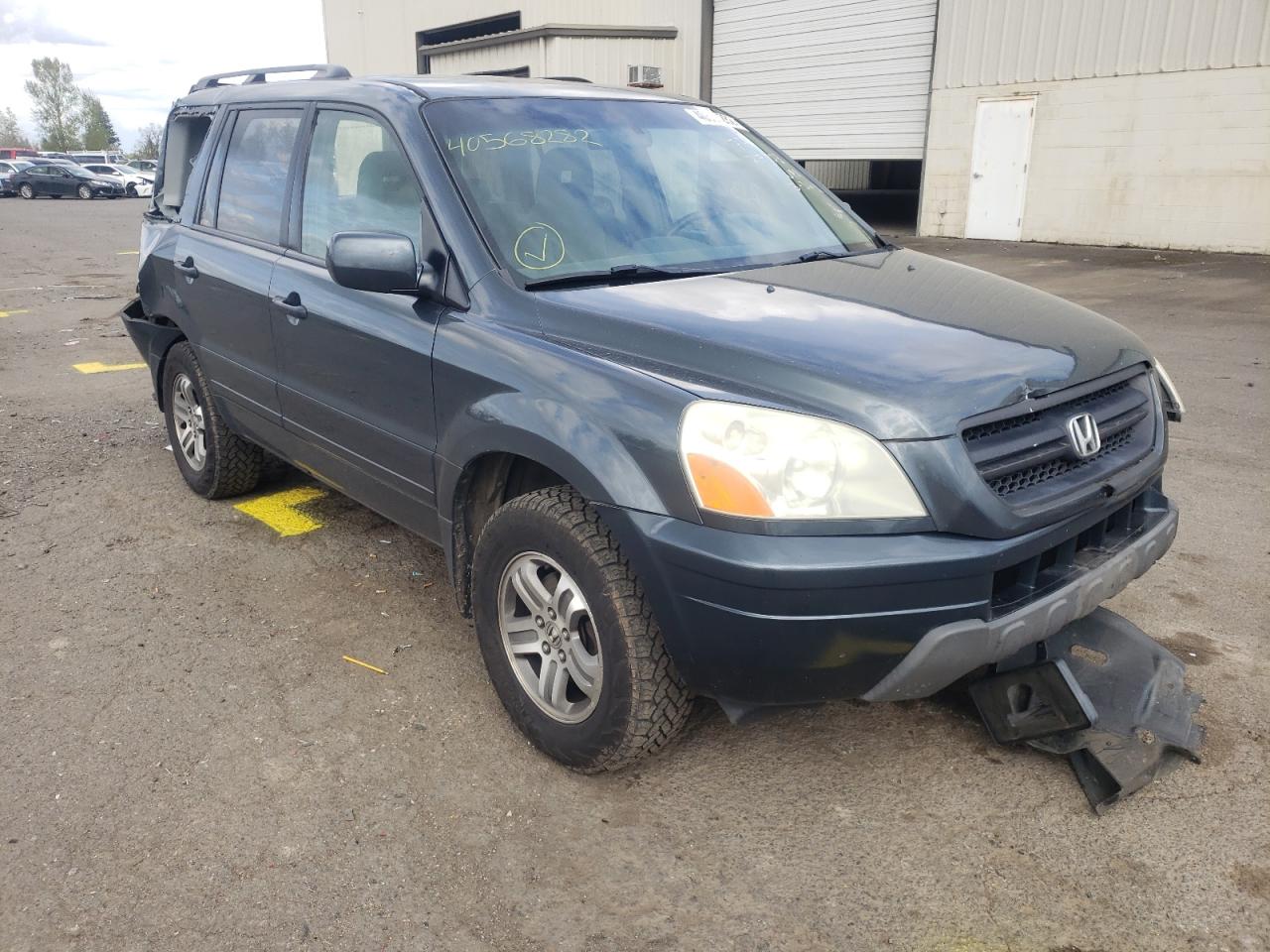 HONDA PILOT EX 2004 with VIN 2HKYF18474H500177 - Photo from auction