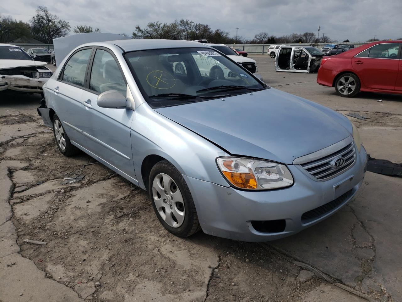 KIA SPECTRA EX 2007 with VIN KNAFE121575470302 - Photo from auction
