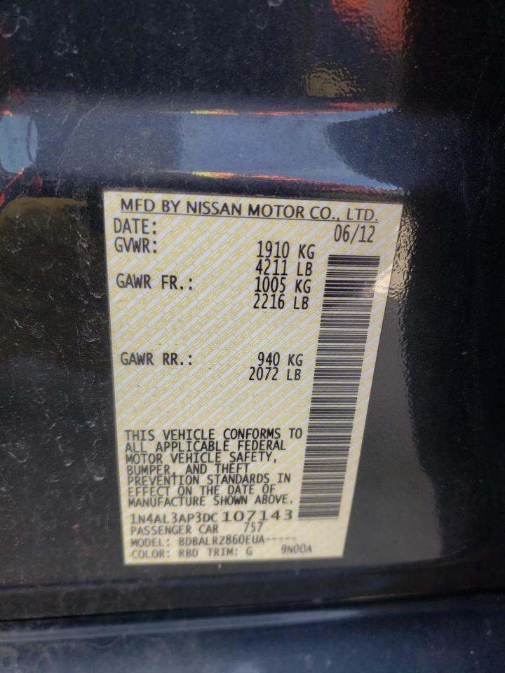 Photo 10 from auction – 2013 NISSAN ALTIMA 2.5 with VIN 1N4AL3AP3DC107143