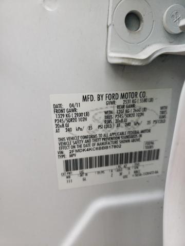 Photo 10 from auction – 2011 FORD EDGE LIMIT with VIN 2FMDK4KC6BBB17802