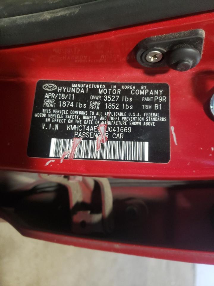 Photo 10 from auction – 2012 HYUNDAI ACCENT GLS with VIN KMHCT4AE1CU041669