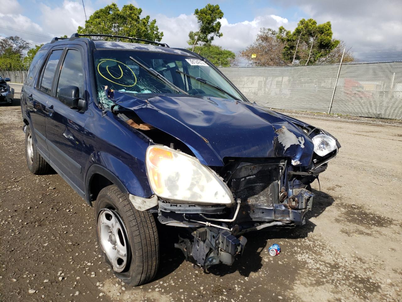 HONDA CR-V LX 2003 with VIN JHLRD684X3C007341 - Photo from auction
