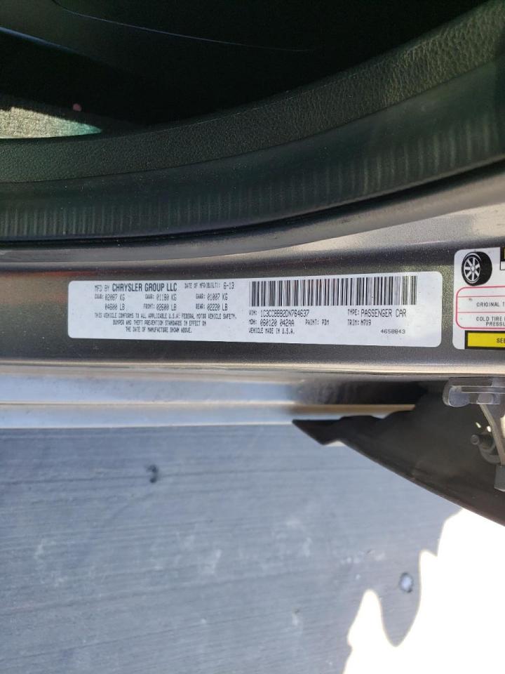 Photo 10 from auction – 2013 CHRYSLER 200 TOURIN with VIN 1C3CCBBB2DN764637