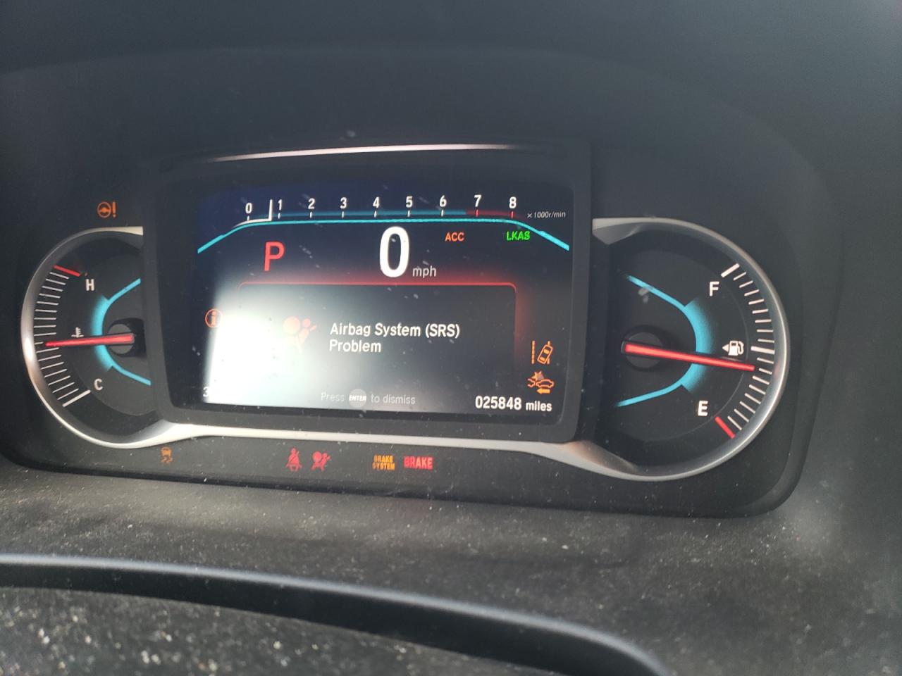 Photo 8 from auction – 2020 HONDA PILOT EXL with VIN 5FNYF6H58LB012150