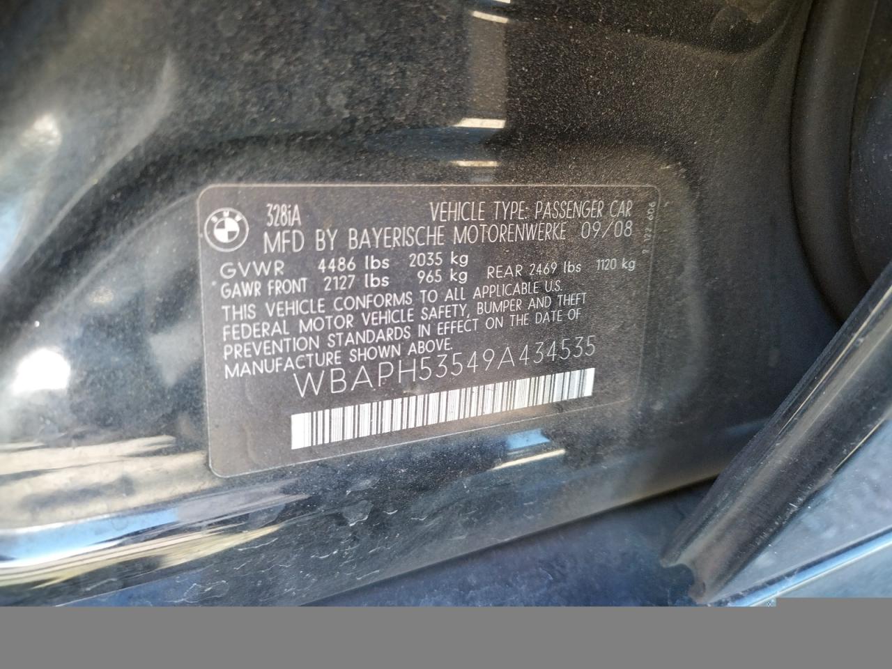 Photo 10 from auction – 2009 BMW 328 I SULE with VIN WBAPH53549A434535