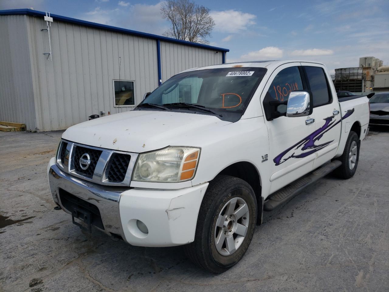 Photo 2 from auction – 2004 NISSAN TITAN XE with VIN 1N6AA07B44N515520
