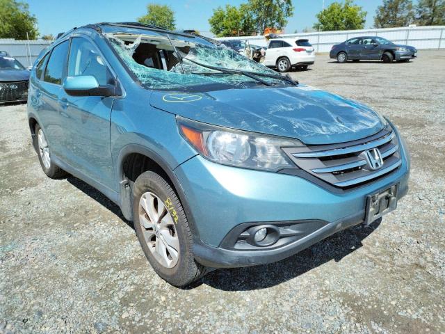 HONDA CR-V EX 2014 with VIN 2HKRM3H55EH555422 - Photo from auction