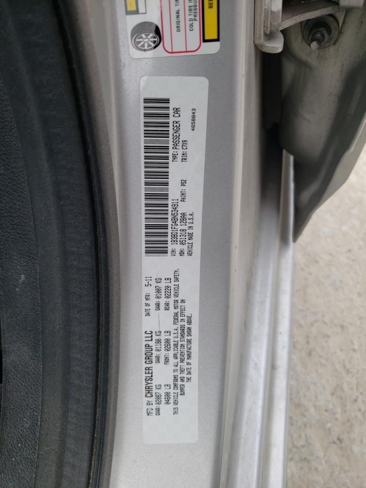 Photo 10 from auction – 2011 DODGE AVENGER MA with VIN 1B3BD1FG4BN534911