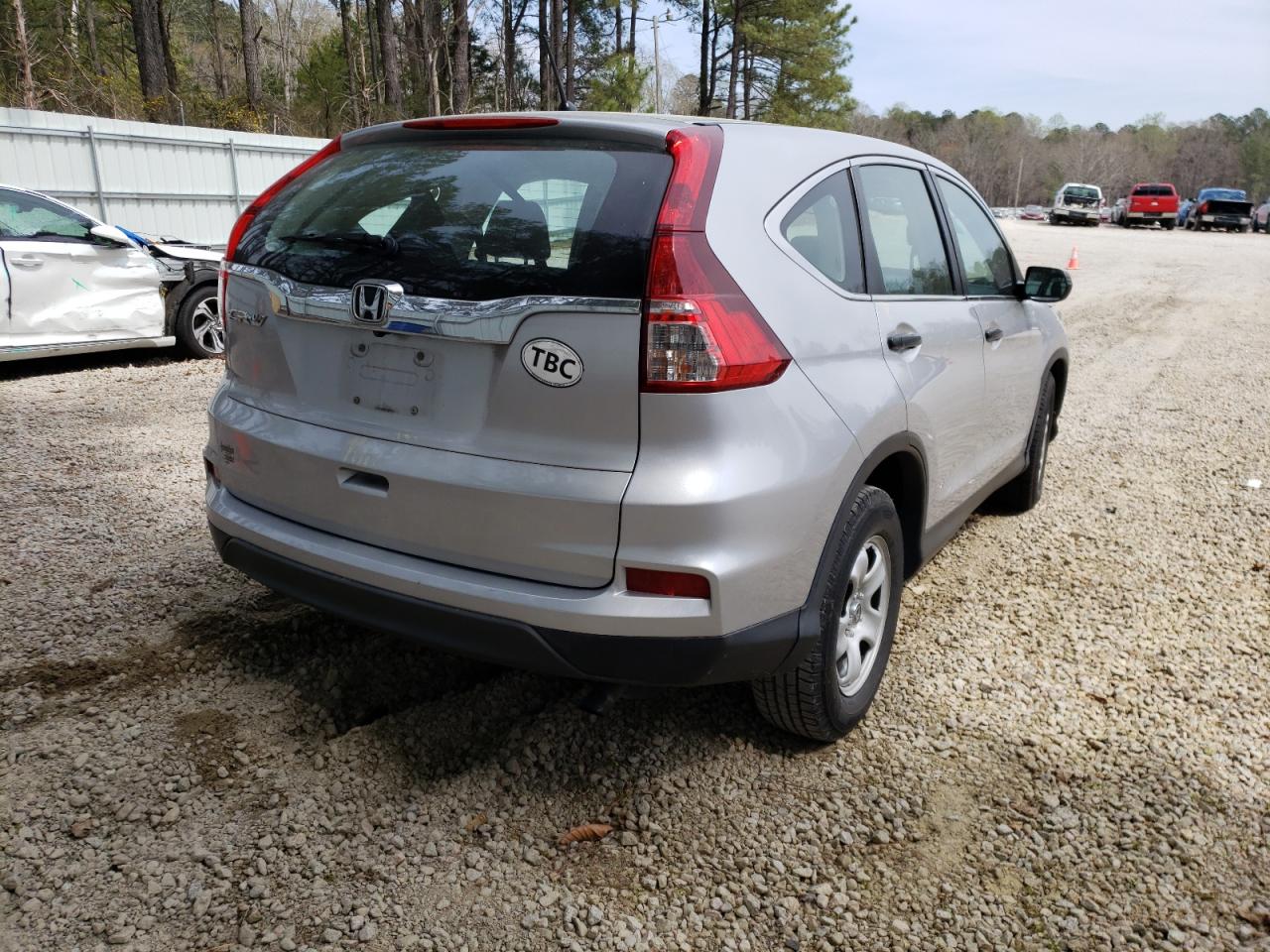 Photo 4 from auction – 2016 HONDA CR-V LX with VIN 2HKRM3H34GH560581