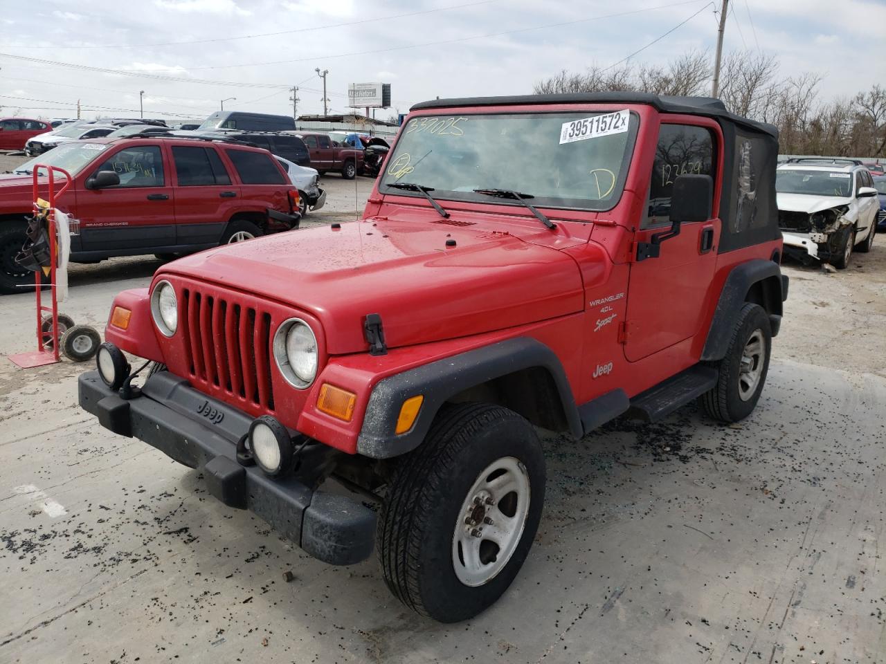 Photo 2 from auction – 2001 JEEP WRANGLER / with VIN 1J4FA49S31P337025