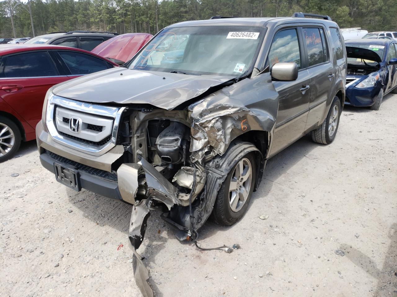 Photo 2 from auction – 2011 HONDA PILOT EXL with VIN 5FNYF3H56BB009731