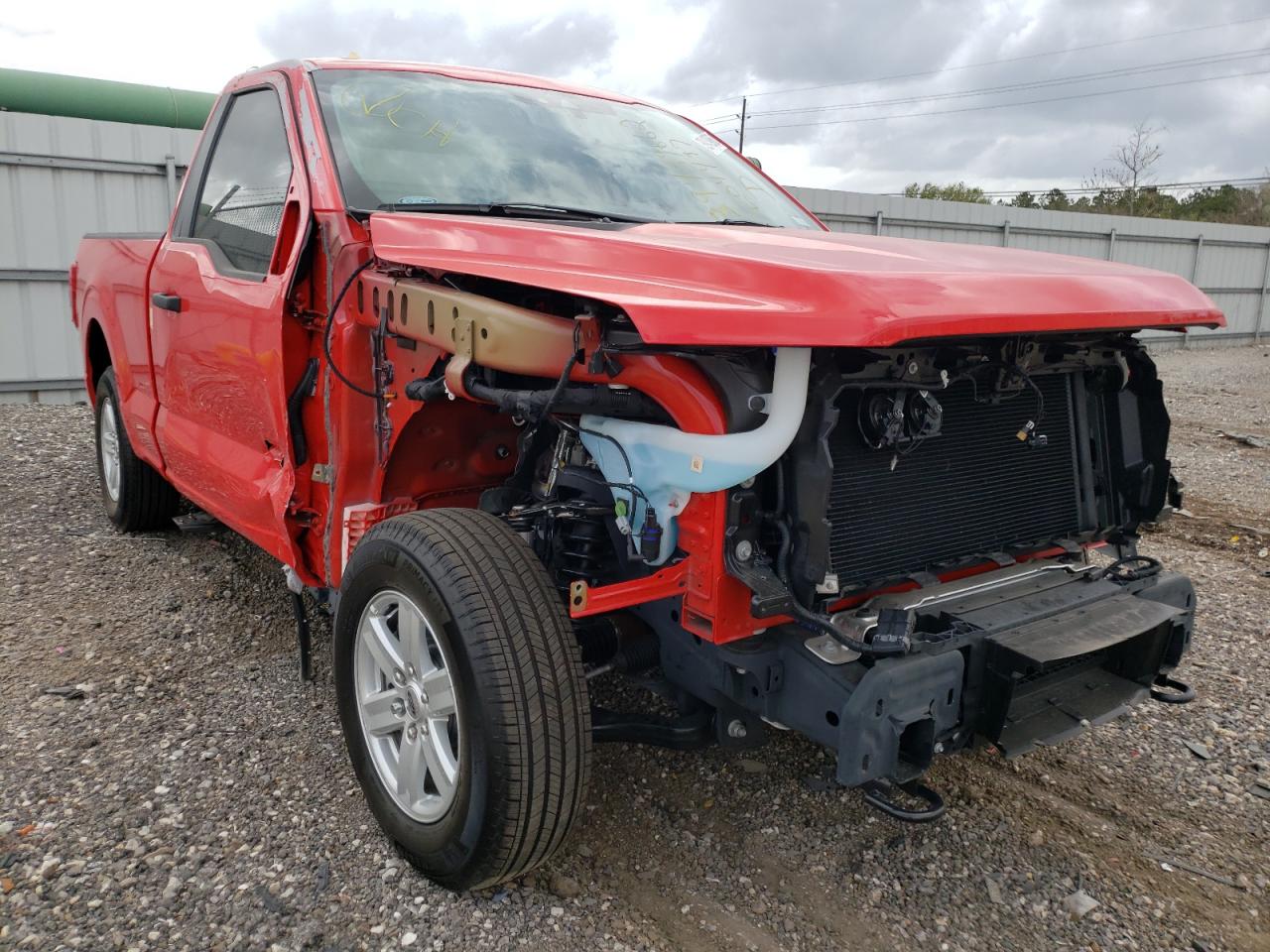 FORD F150 2021 with VIN 1FTMF1EP7MKE04497 - Photo from auction