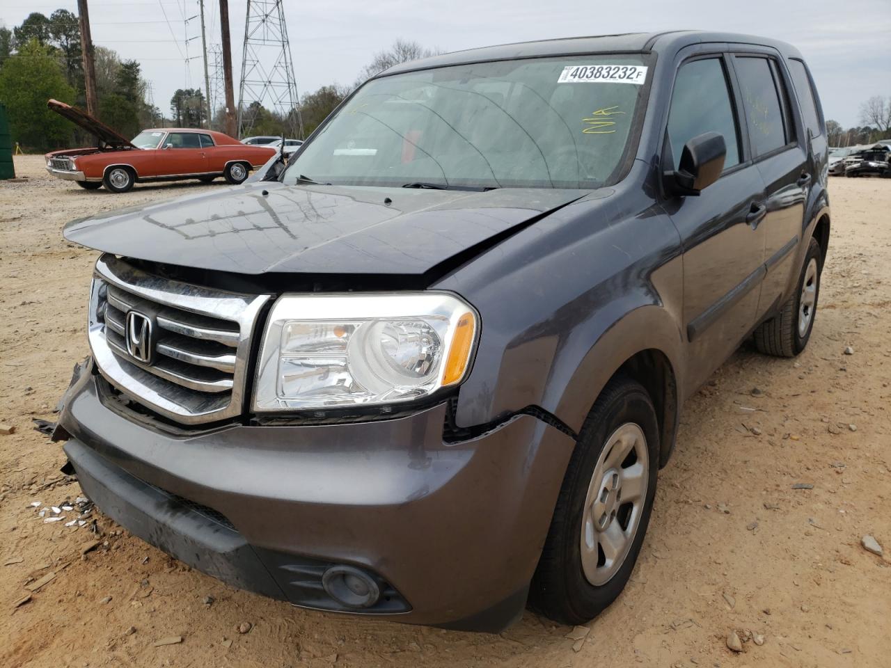 Photo 2 from auction – 2014 HONDA PILOT LX with VIN 5FNYF3H25EB022562