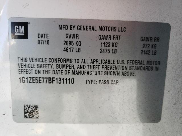 Photo 10 from auction – 2011 CHEVROLET MALIBU LTZ with VIN 1G1ZE5E77BF131110