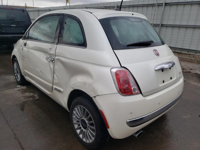 Photo 3 from auction – 2012 FIAT 500 LOUNGE with VIN 3C3CFFCR3CT106558