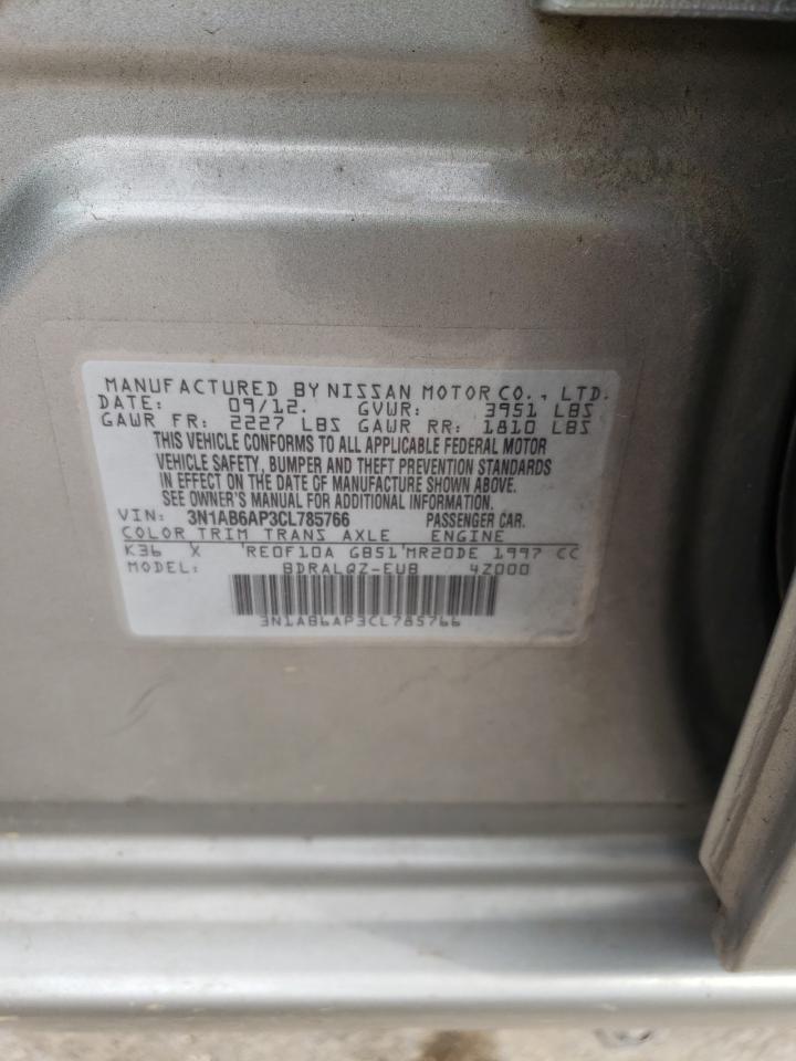 Photo 10 from auction – 2012 NISSAN SENTRA 2.0 with VIN 3N1AB6AP3CL785766