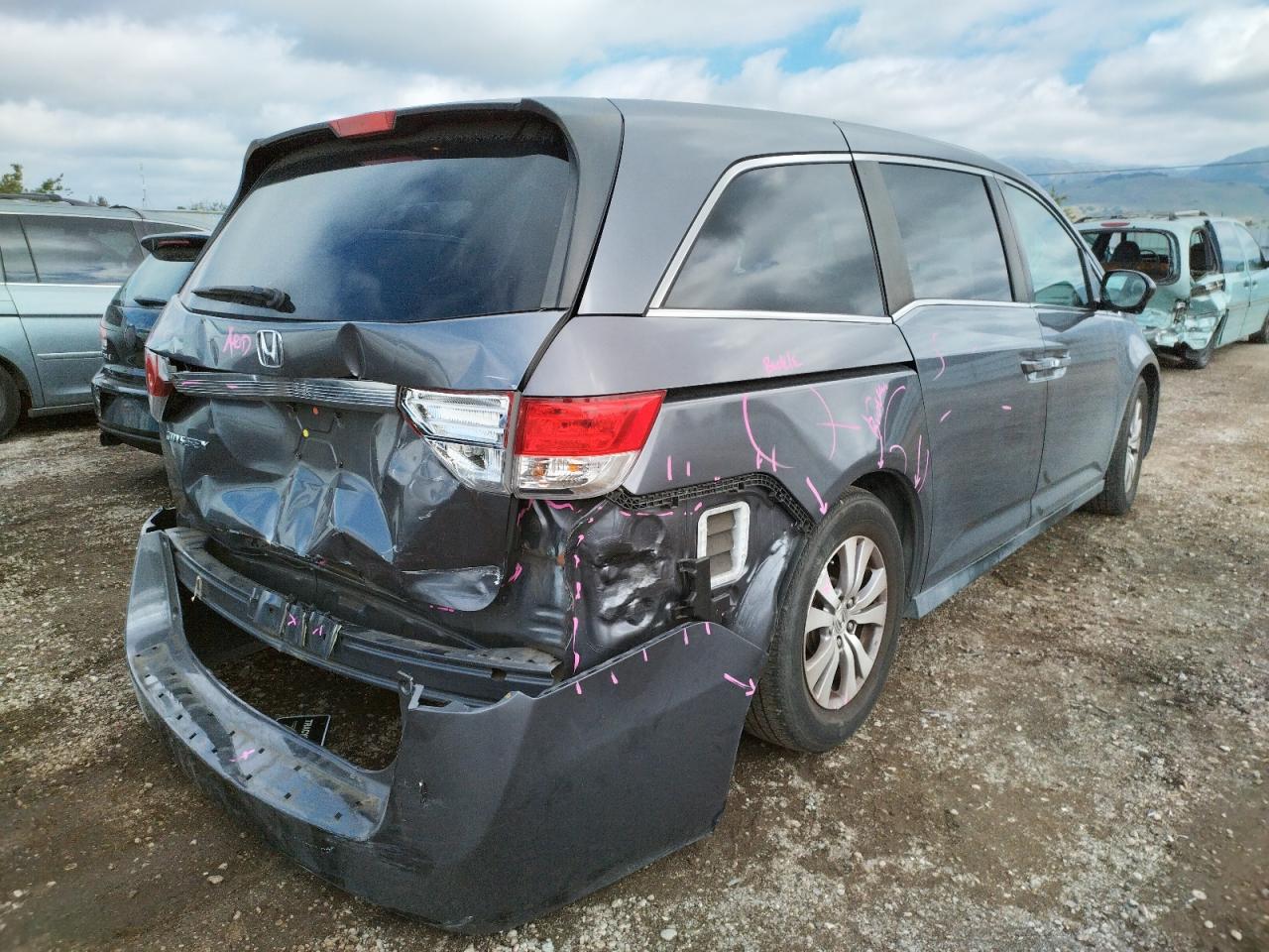 Photo 4 from auction – 2014 HONDA ODYSSEY EX with VIN 5FNRL5H67EB073685