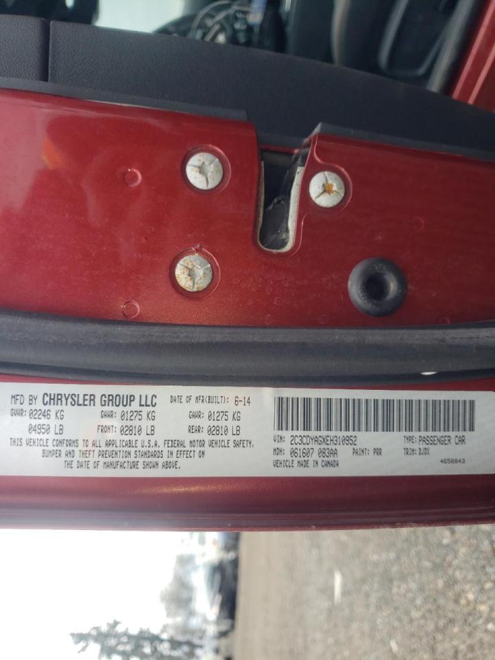 Photo 10 from auction – 2014 DODGE CHALLENGER with VIN 2C3CDYAGXEH310952