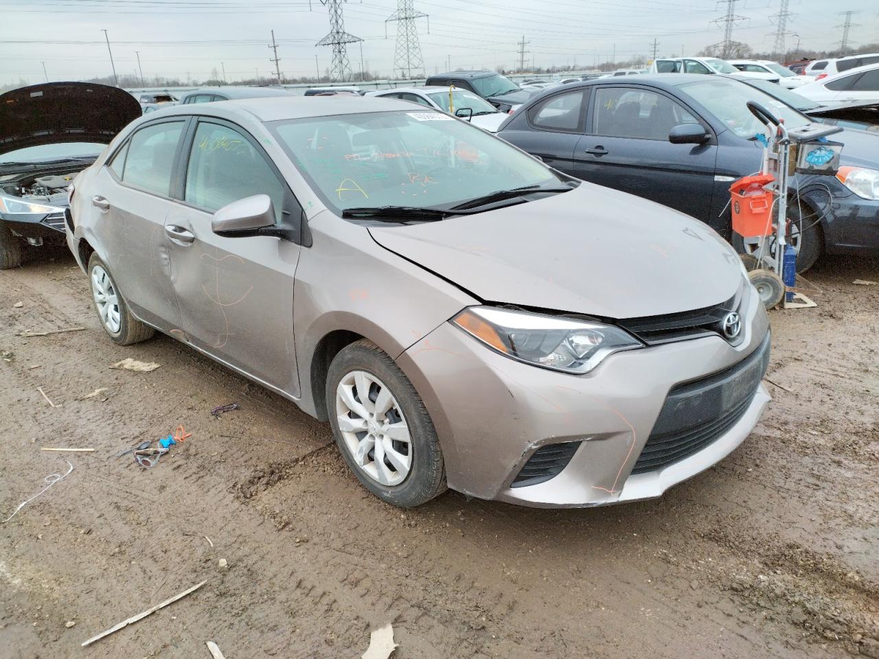 TOYOTA COROLLA L 2014 with VIN 5YFBURHE3EP011234 - Photo from auction