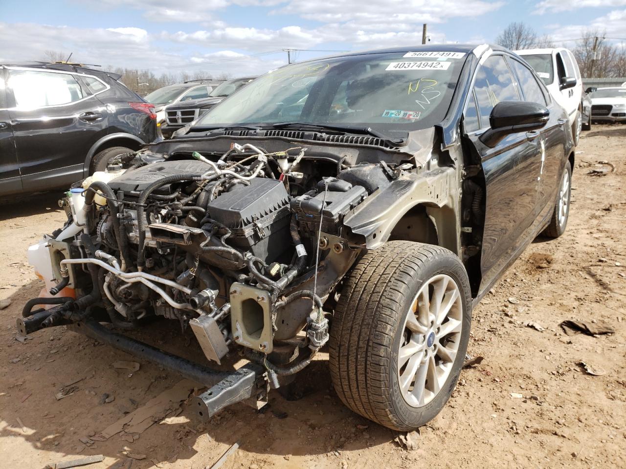 Photo 2 from auction – 2017 FORD FUSION SE with VIN 3FA6P0HD4HR211846
