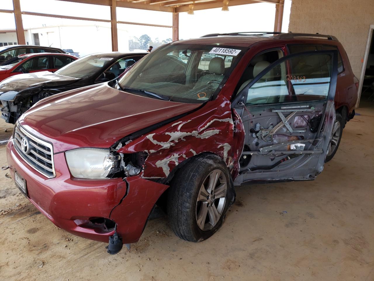 Photo 2 from auction – 2008 TOYOTA HIGHLANDER with VIN JTEES43A182030132
