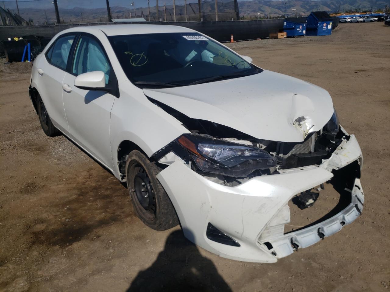 TOYOTA COROLLA L 2017 with VIN 5YFBURHE3HP624863 - Photo from auction