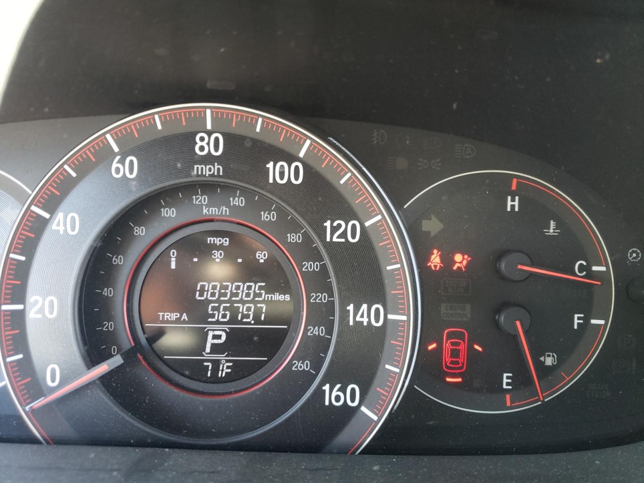 Photo 8 from auction – 2017 HONDA ACCORD EX with VIN 1HGCT1B73HA000232