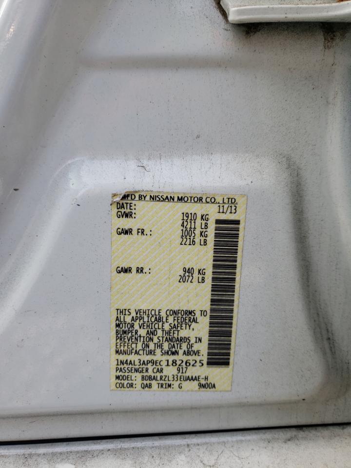 Photo 10 from auction – 2014 NISSAN ALTIMA 2.5 with VIN 1N4AL3AP9EC182625