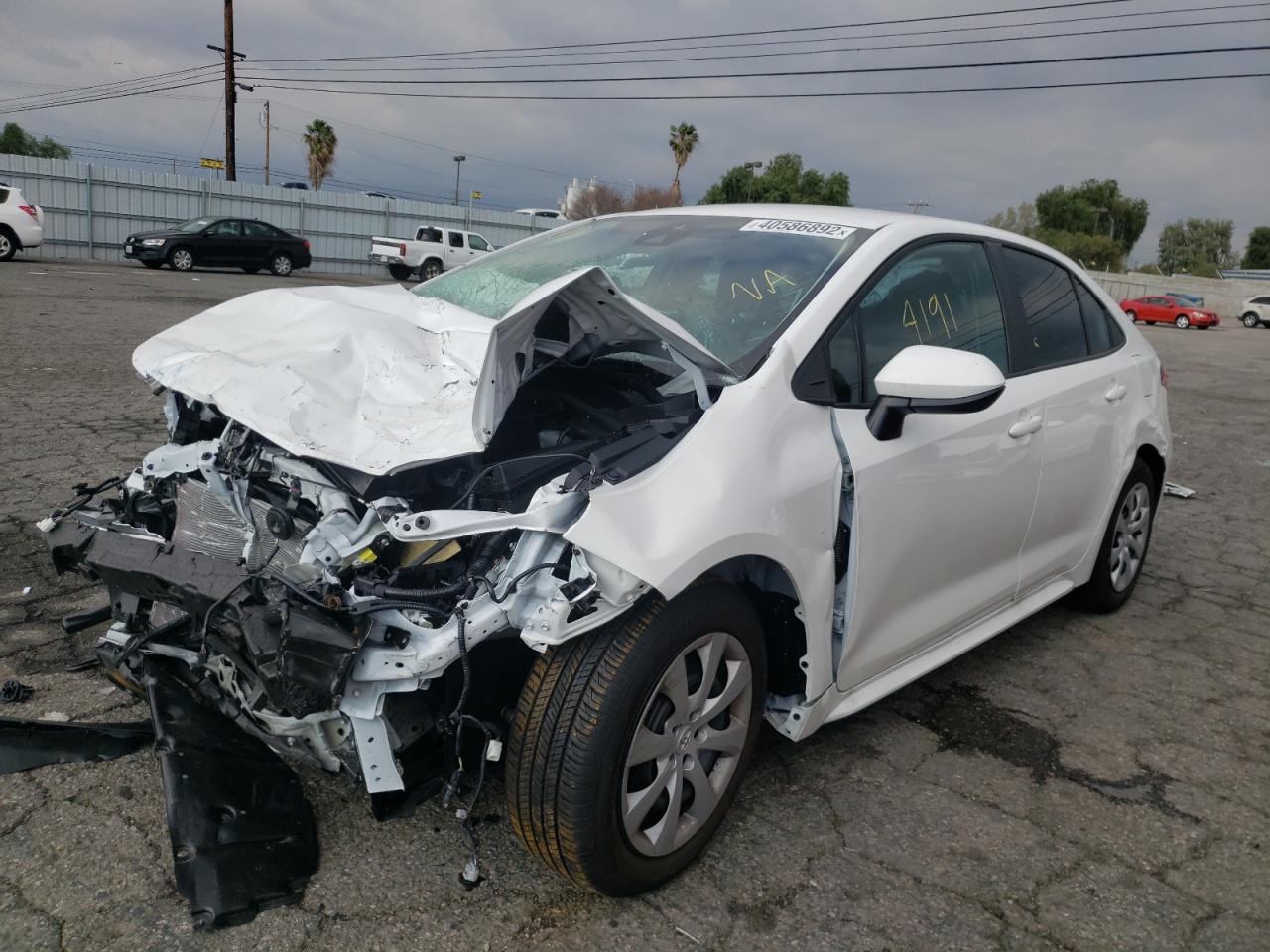 Photo 2 from auction – 2022 TOYOTA COROLLA LE with VIN 5YFEPMAE1NP296498