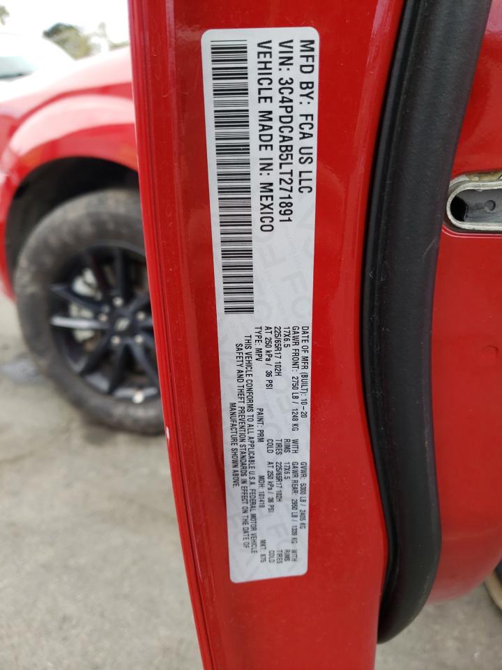Photo 10 from auction – 2020 DODGE JOURNEY SE with VIN 3C4PDCAB5LT271891