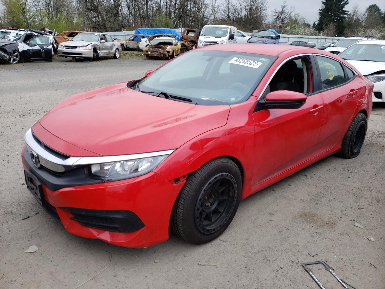 Photo 2 from auction – 2016 HONDA CIVIC LX with VIN 2HGFC2F52GH540148