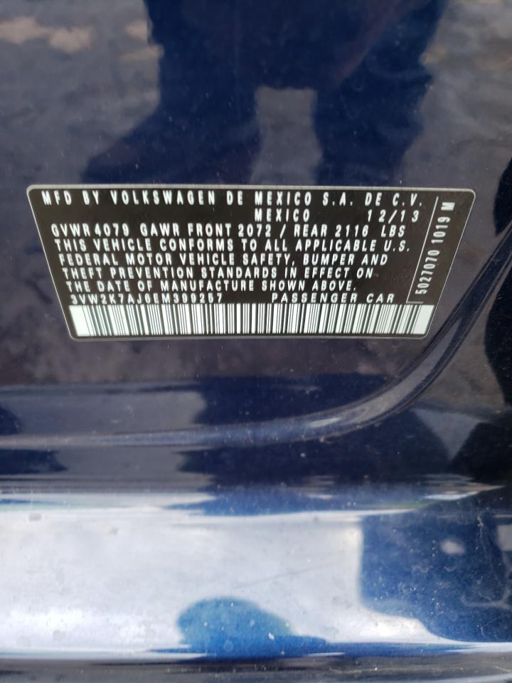 Photo 10 from auction – 2014 VOLKSWAGEN JETTA BASE with VIN 3VW2K7AJ6EM399257