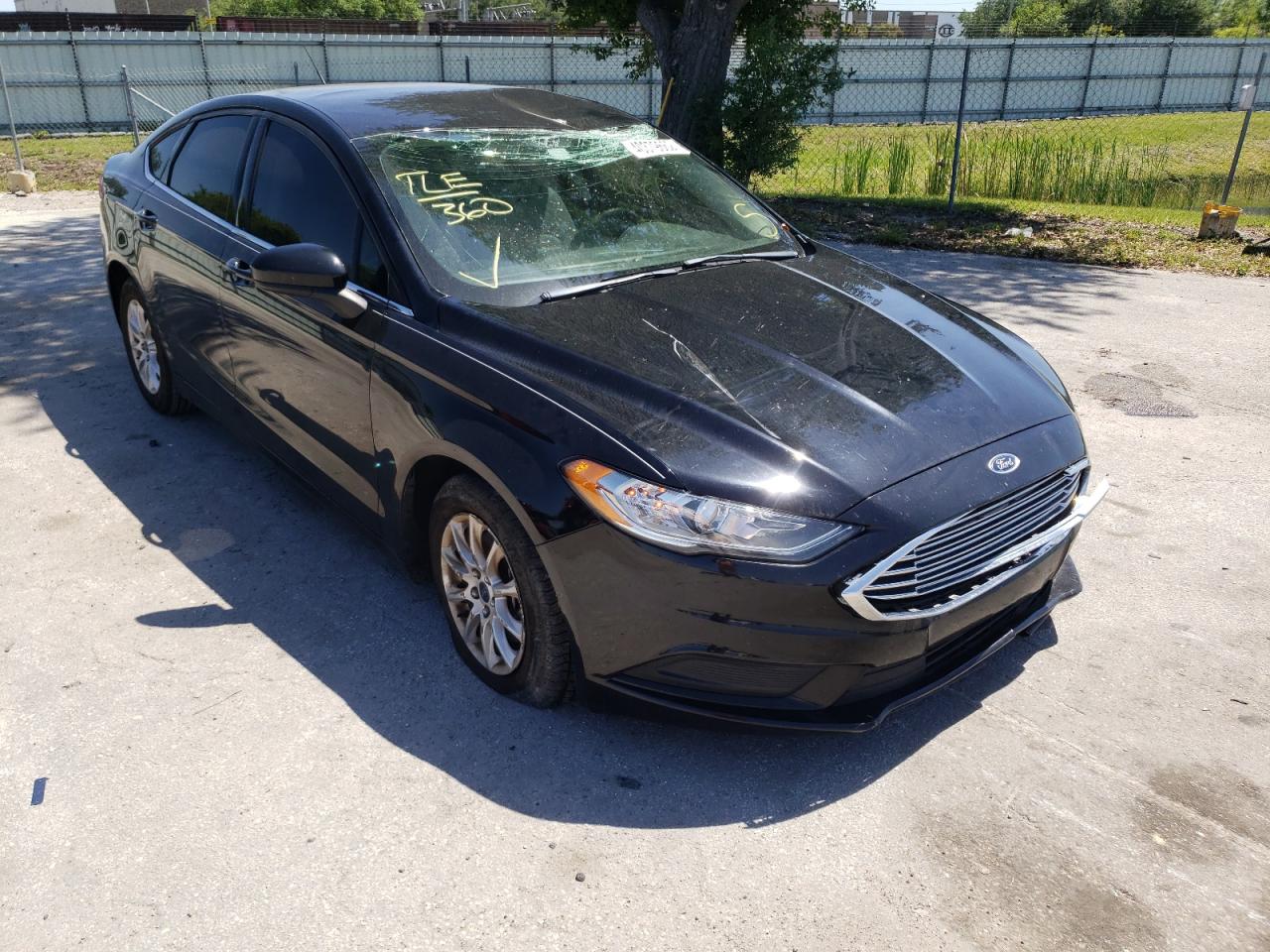 FORD FUSION S 2017 with VIN 3FA6P0G74HR332985 - Photo from auction