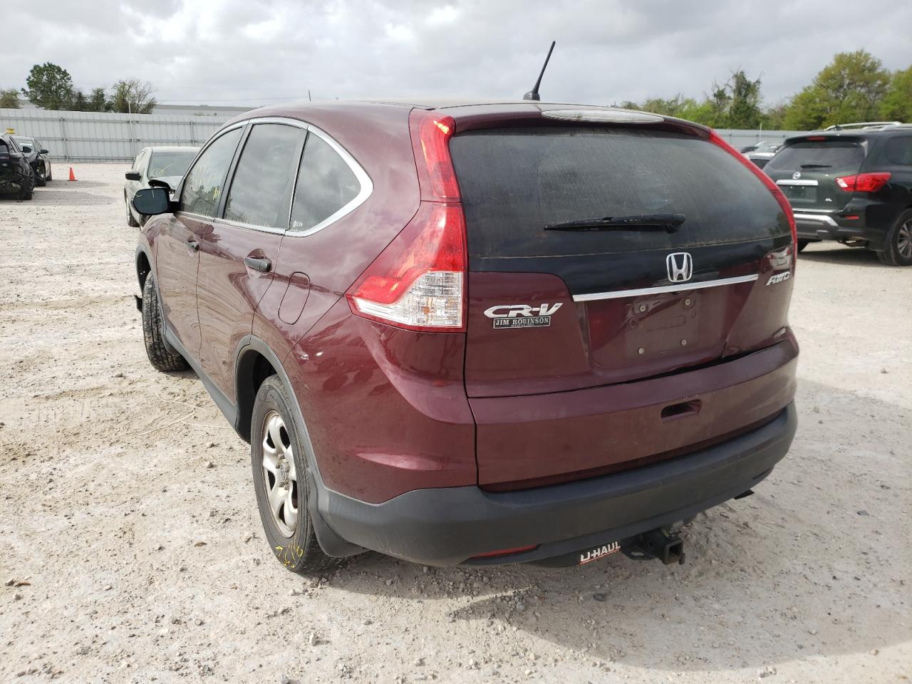 Photo 3 from auction – 2012 HONDA CR-V LX with VIN 5J6RM4H32CL033094