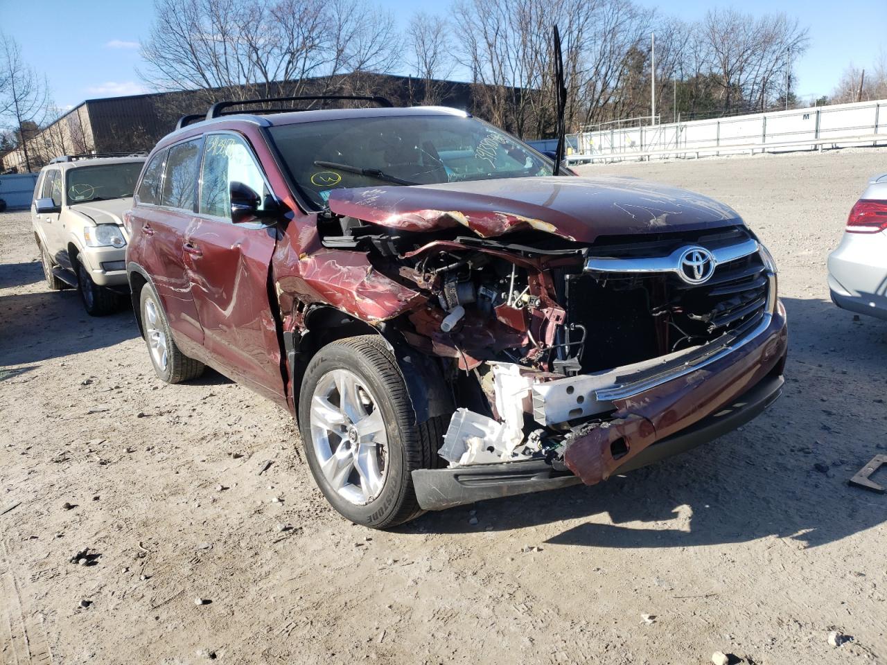 TOYOTA HIGHLANDER 2016 with VIN 5TDDKRFH1GS343713 - Photo from auction