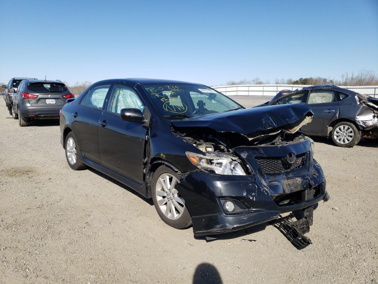 TOYOTA COROLA 2010 with VIN 2T1BU4EE6AC484109 - Photo from auction