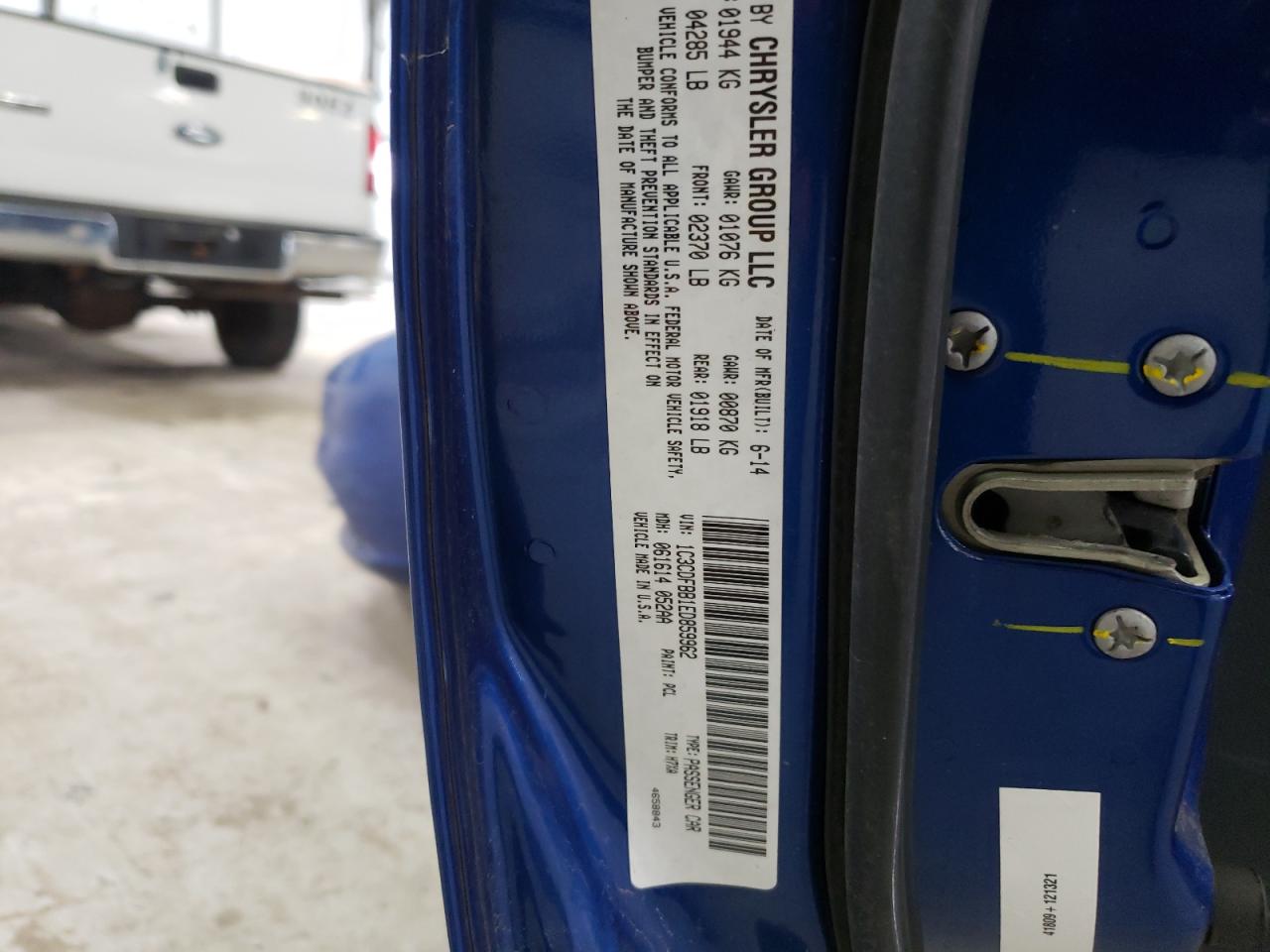 Photo 10 from auction – 2014 DODGE DART SXT with VIN 1C3CDFBB1ED859962