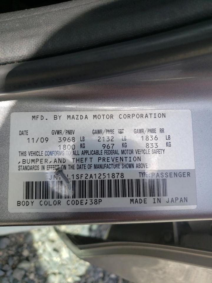 Photo 10 from auction – 2010 MAZDA 3 I with VIN JM1BL1SF2A1251878
