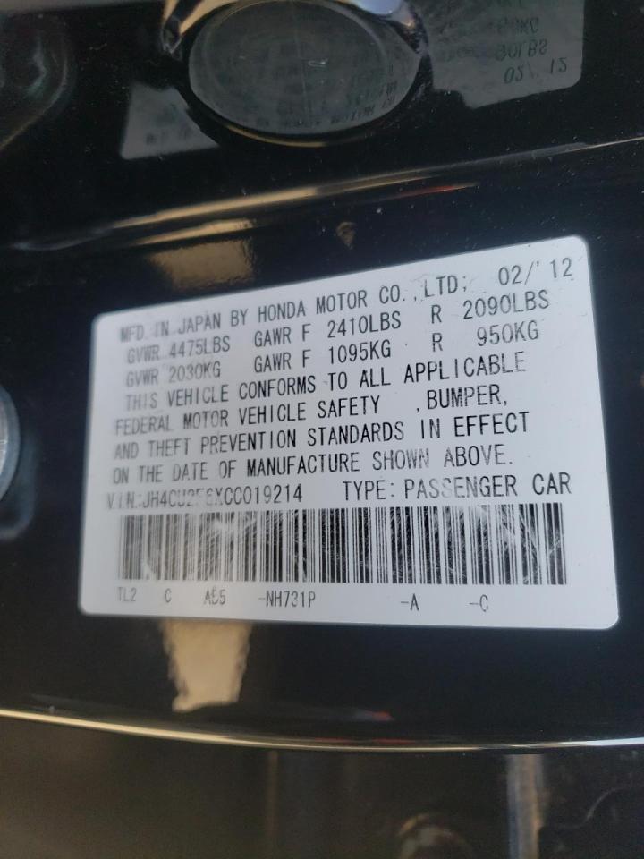 Photo 10 from auction – 2012 ACURA TSX TECH with VIN JH4CU2F6XCC019214